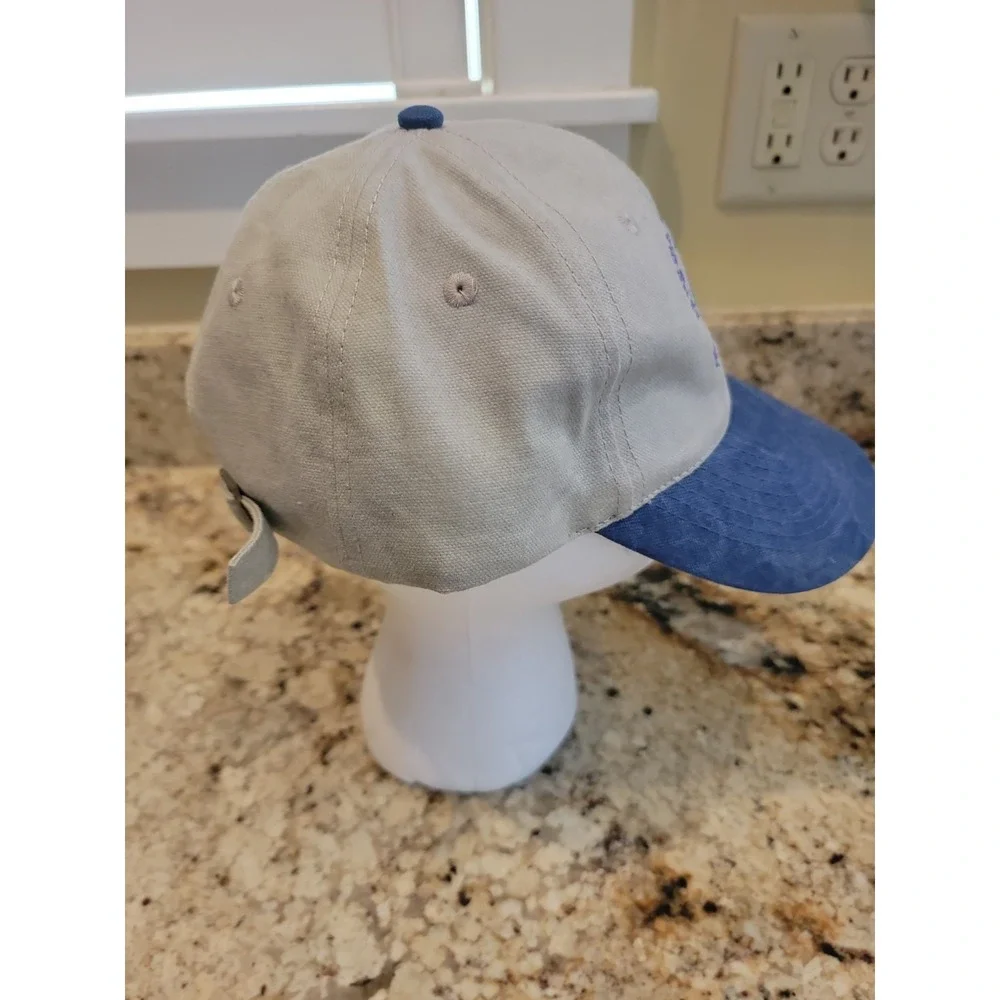 Hug Me Squeeze Me Make Me Wine hat embroidered grapes strap back Tan Purple